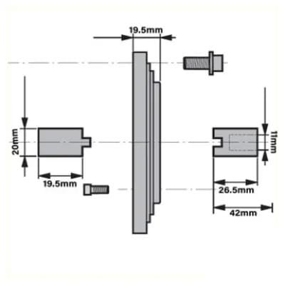 Motor Frame Mounting Kit 0.25-0.37kW