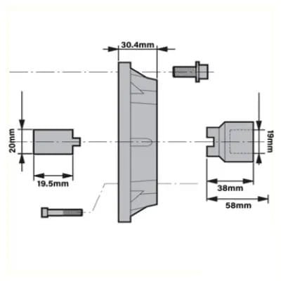 Motor Frame Mounting Kit 0.55-0.75kW