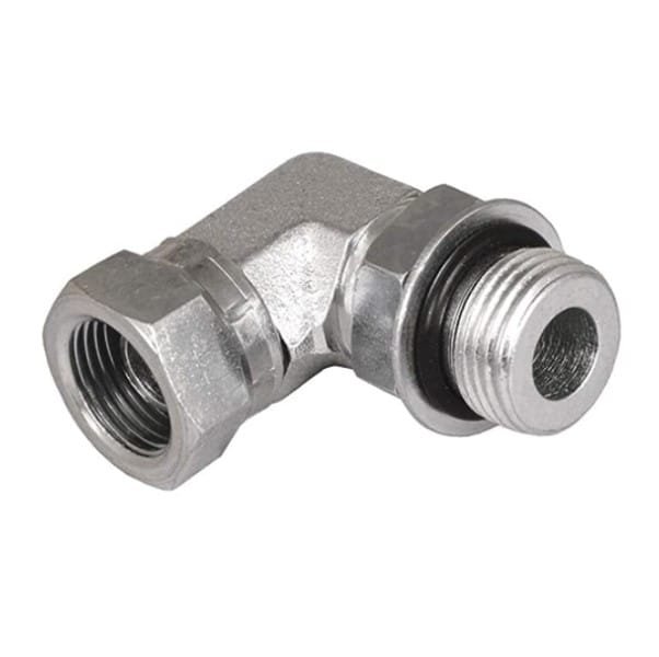 NPT F Swivel 3/8" x SAE M 1/4" 90° Elbow - Image 1
