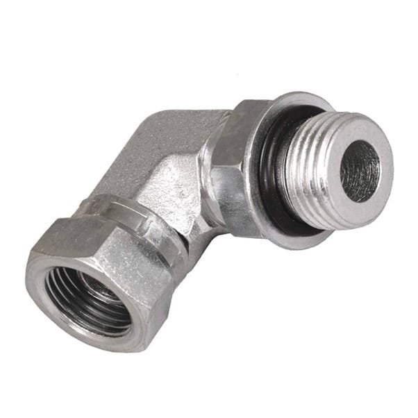 BSP M 3/8" ED + Locknut x BSP F Swivel 3/8" 90° Elbow - Image 1
