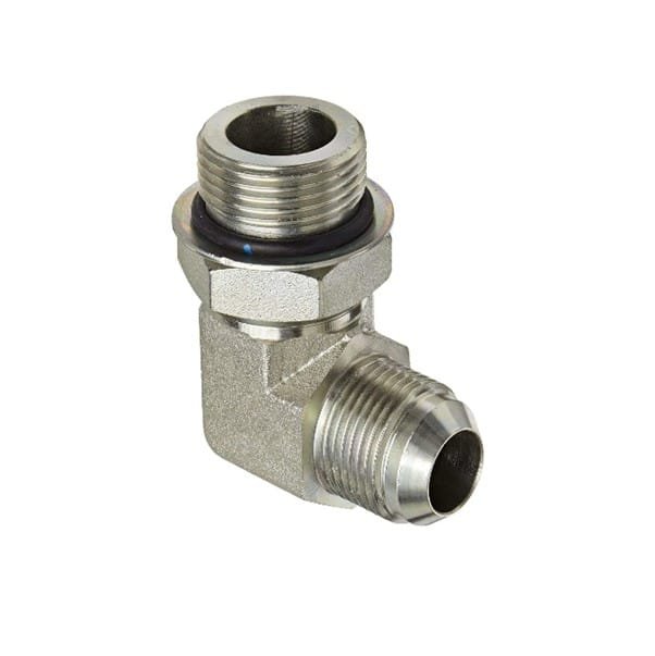 BSP M ED 1/4" x JIC M 1/2" 90° Elbow - Image 1