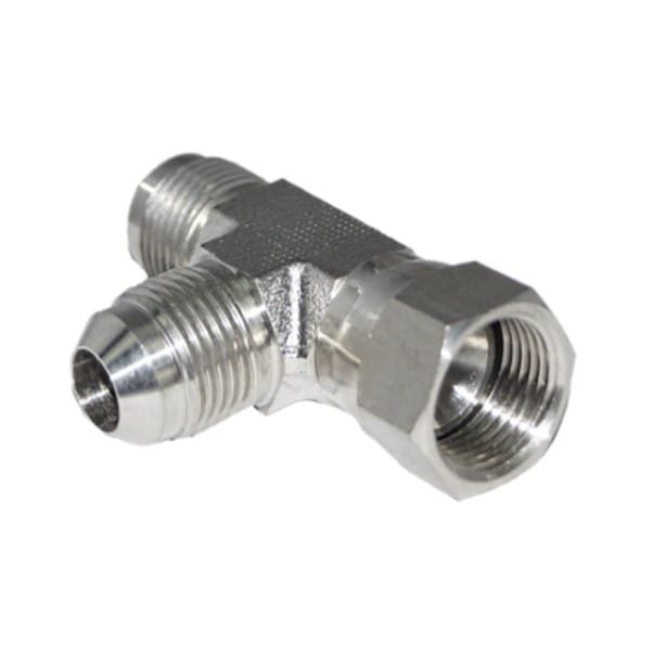 JIC M M F Swivel 3/4" Run Tee - Image 1