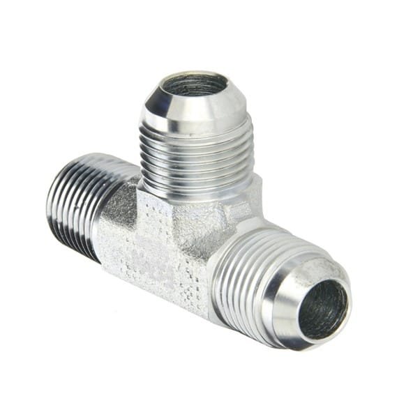 JIC 1/2" M x M x NPT 1/2" M Run Tee - Image 1
