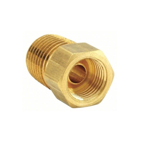 1/2" NPT M x 1/2" Inverted Flare Adapter - Image 1
