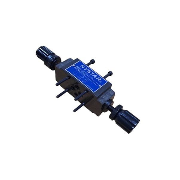 NG6 Sandwich Dual Flow Control plus Check Valve, On A and B, Meter Out