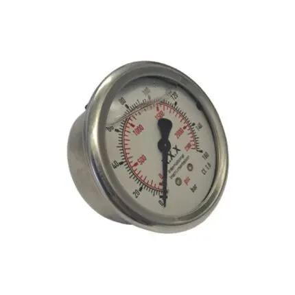 160 Bar Back Entry 63mm Pressure Gauge