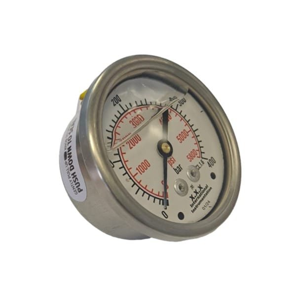 400 Bar Back Entry 63mm Pressure Gauge