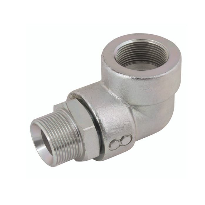 1 1/4" BSP Male to Female 90° Rotary Swivel