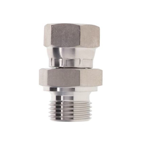 316SS 3/8" BSP Male to 3/8" SAE Female Swivel