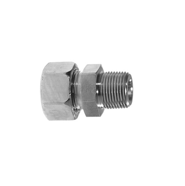 316SS 06L Metric Male to 1/8" NPT Male