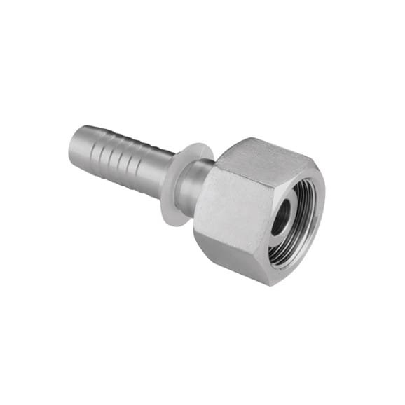 316SST Metric 06L Female Swivel x 1/4" Hose End