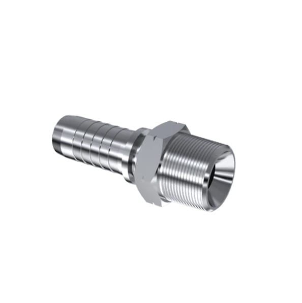 316SST NPT 1/4" Male X 3/8" Hose End